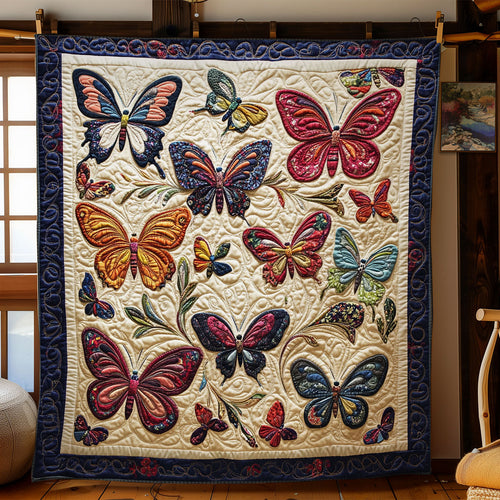 Vibrant Butterfly WY1502074CL Quilt