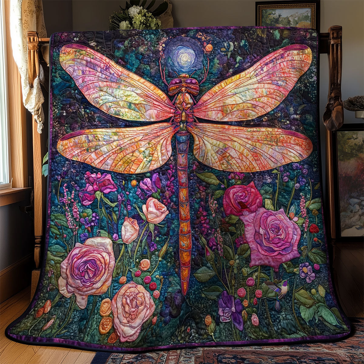 Galaxy Dragonfly WY1911085CL Quilt