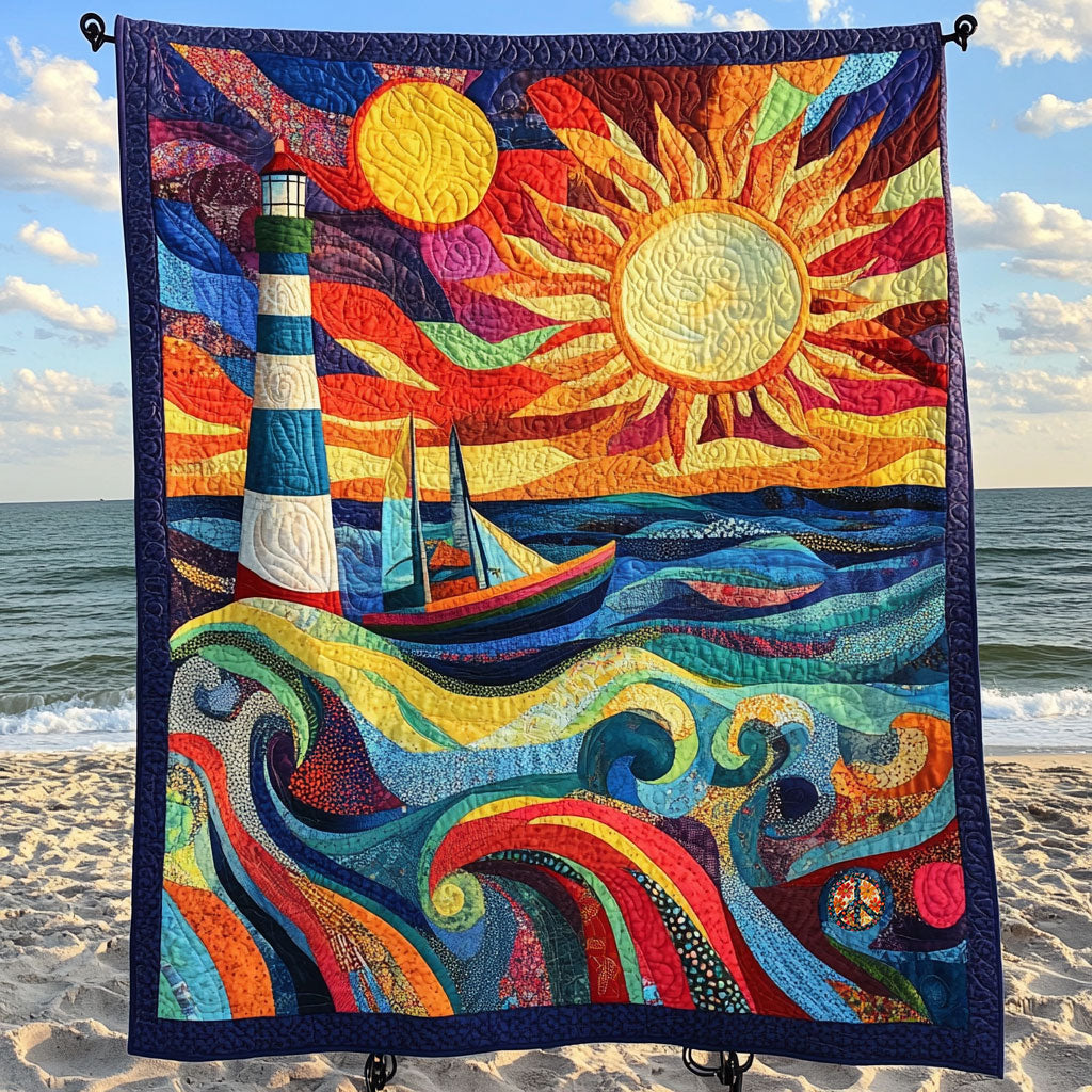 Whimsical Lighthouse WJ0810026CL Quilt