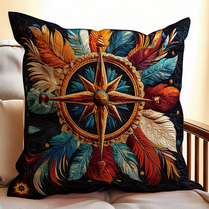 Feather Compass WY0412095CL Quilt Pillow Case