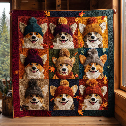 Autumn Corgi CW2708071CL Quilt
