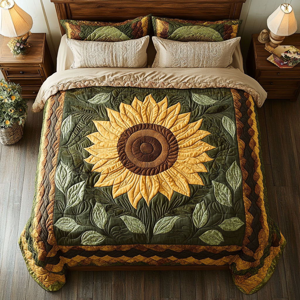 Sunflower Wreath WY2201044CL Duvet Cover Set