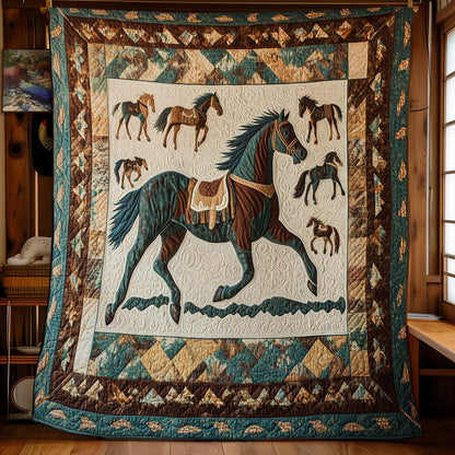 Tribal Horse WX0401048CL Quilt