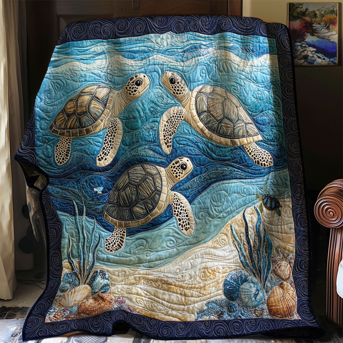 Sea Turtle WJ2412017CL Quilt