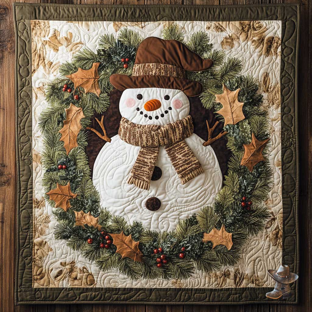 Rustic Snowman WN1211041CL Quilt