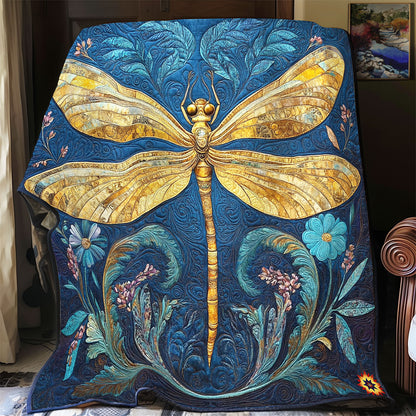 Flower Dragonfly WY0312013CL Quilt