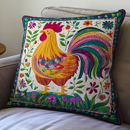 Colorful Chicken WY1211050CL Quilt Pillow Case