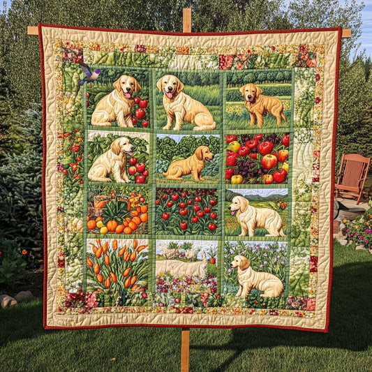 Golden Retriever's Nature Adventure WN0810065CL Quilt