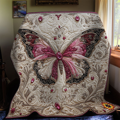 Black Pink Butterfly WY0912001CL Quilt