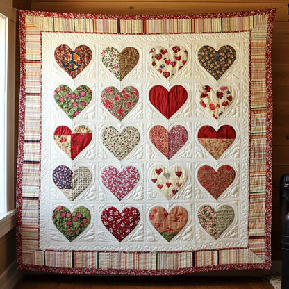 Floral Heart Collection WP1012009CL Quilt