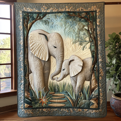 Elephant Family WG1812021CL Quilt