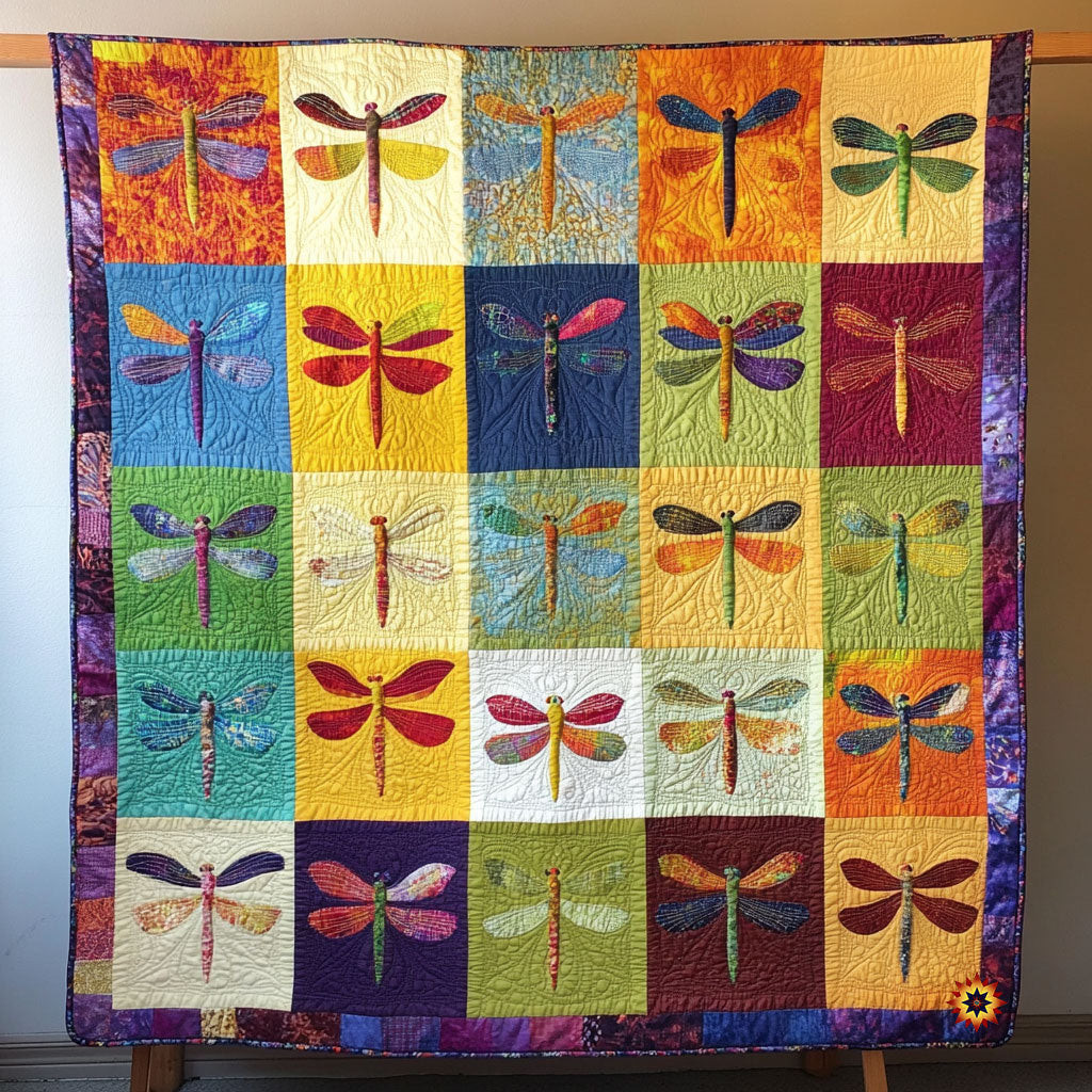 Color Dragonfly WY1911025CL Quilt