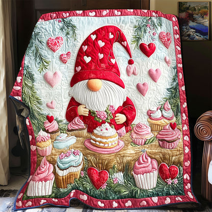Valentine Cupcake Gnome WY2001104CL Quilt