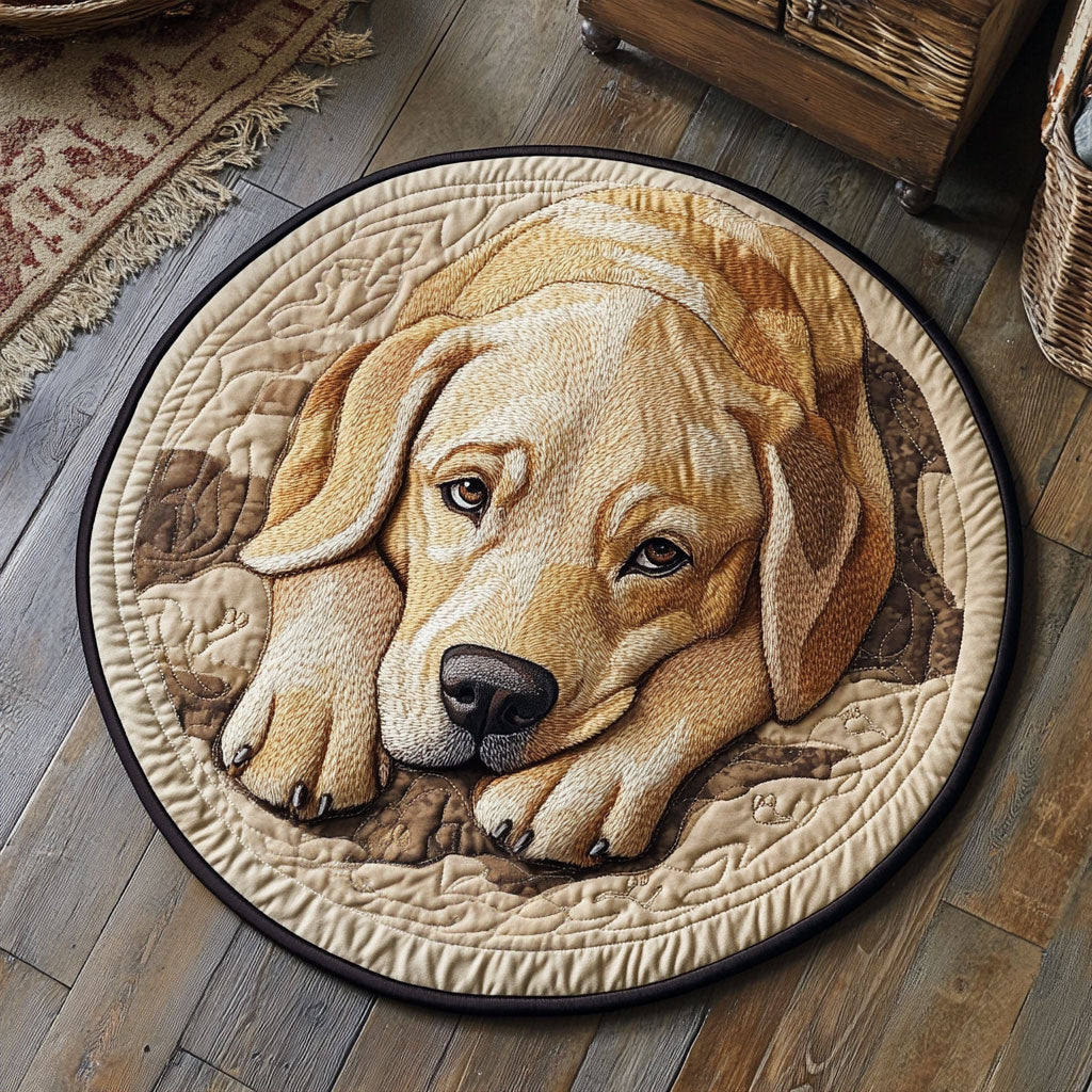 Puppy Eyes CP2004161CL Quilted Round Mat