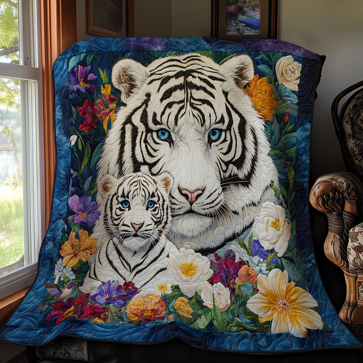 Tiger Family WY2111033CL Quilt