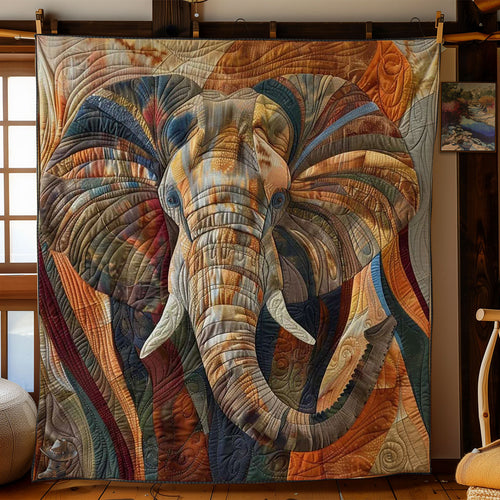 Earth Tones Elephant WN3010029CL Quilt