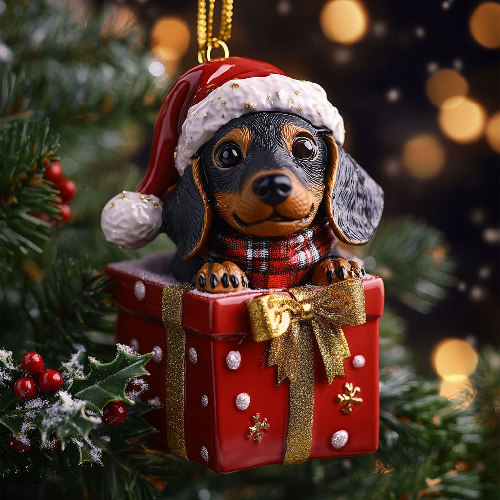Dachshund Reindeer WN1510043CL Christmas Ornament