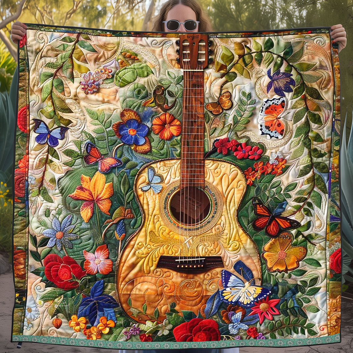 Flower Guitar WJ1309008CL Quilt