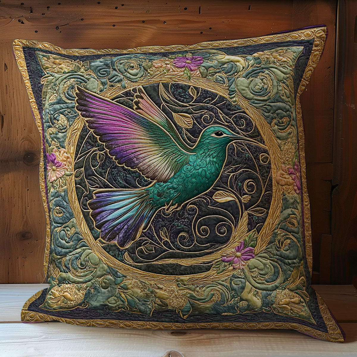 Hummingbird In Mystic Garden WY0602103CL Quilt Pillow Case