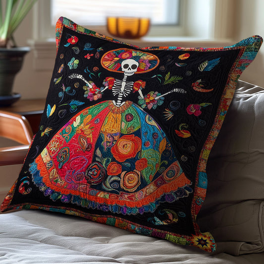 Hippie Dress Skeleton WY2501031CL Quilt Pillow Case