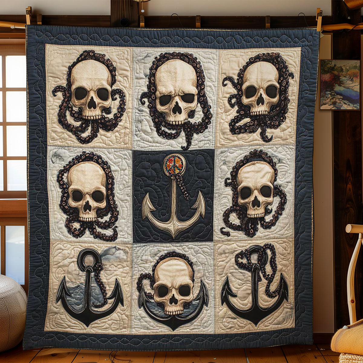 Skull Seas WN2311036CL Quilt