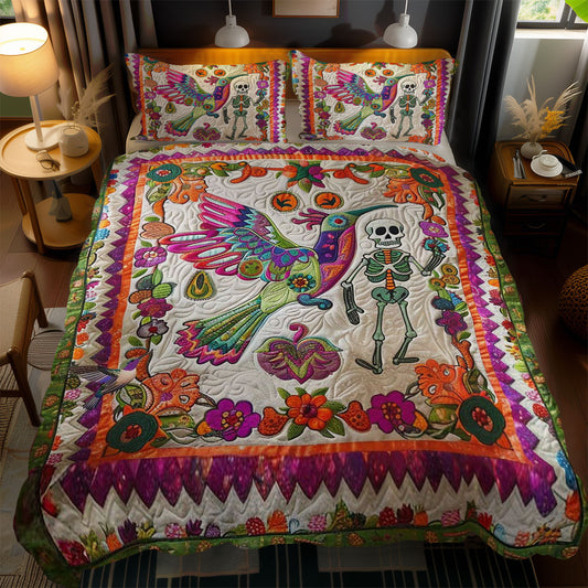 Skeleton Hummingbird Love WN2110109CL Duvet Cover Set