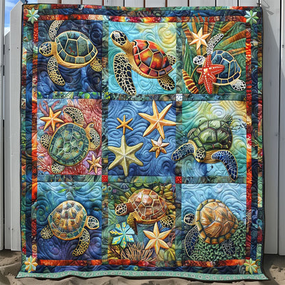 Festival Turtle Starfish WP0509014CL Quilt