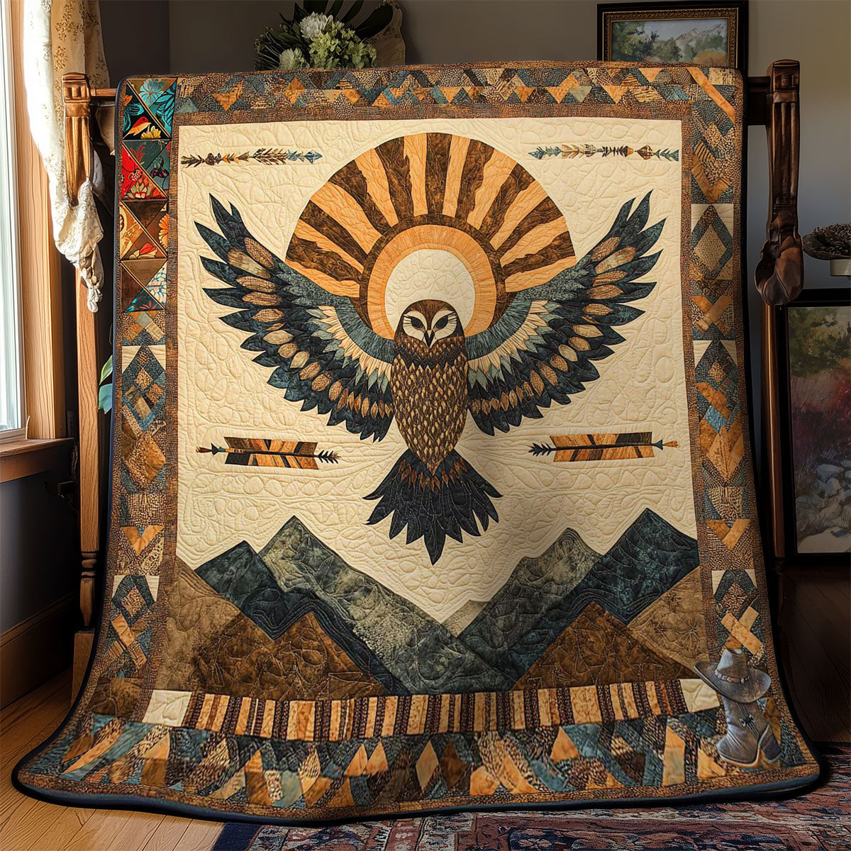 Sacred Owl WN2711001CL Quilt