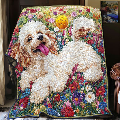 Playing Cute Puppy WY0912035CL Quilt