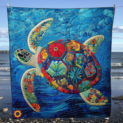 Flower Shell Turtle WY0512021CL Quilt
