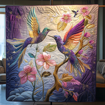 Hummingbird Purple Light WU0611007CL Quilt