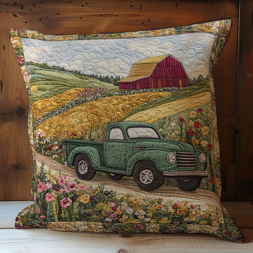Truck WY0602122CL Quilt Pillow Case