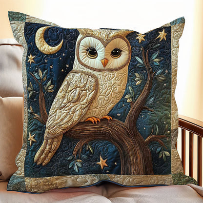 Owl Patchwork Night WP1909039CL Quilt Pillow Case