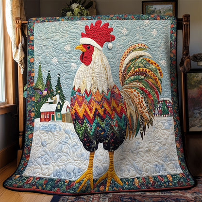 Christmas Chicken WY1311050CL Quilt