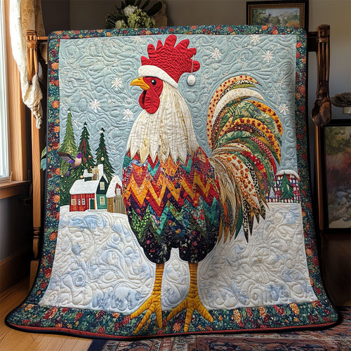Christmas Chicken WY1311050CL Quilt