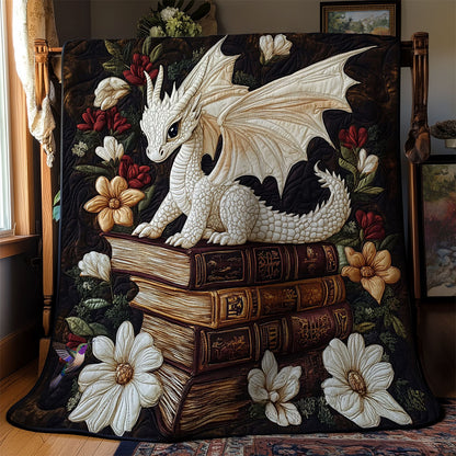 White Dragon In Book WY1112024CL Quilt
