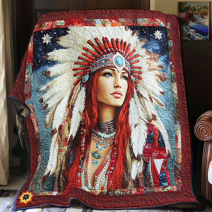Native American Girl WY2711036CL Quilt