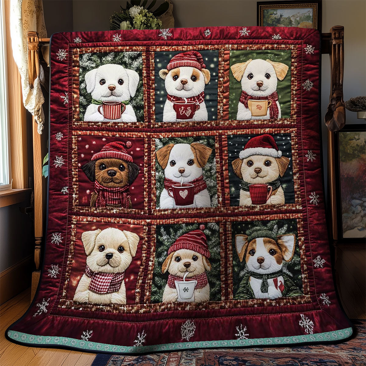 Dog's Cozy Beverage WN3009027CL Quilt