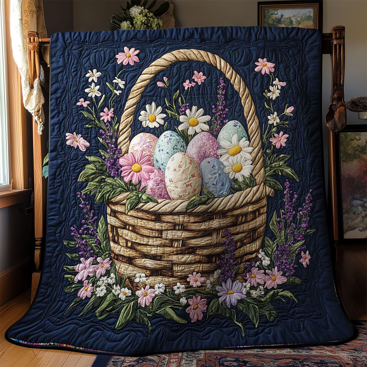 Easter Meadow Baskets WN1501018CL Quilt