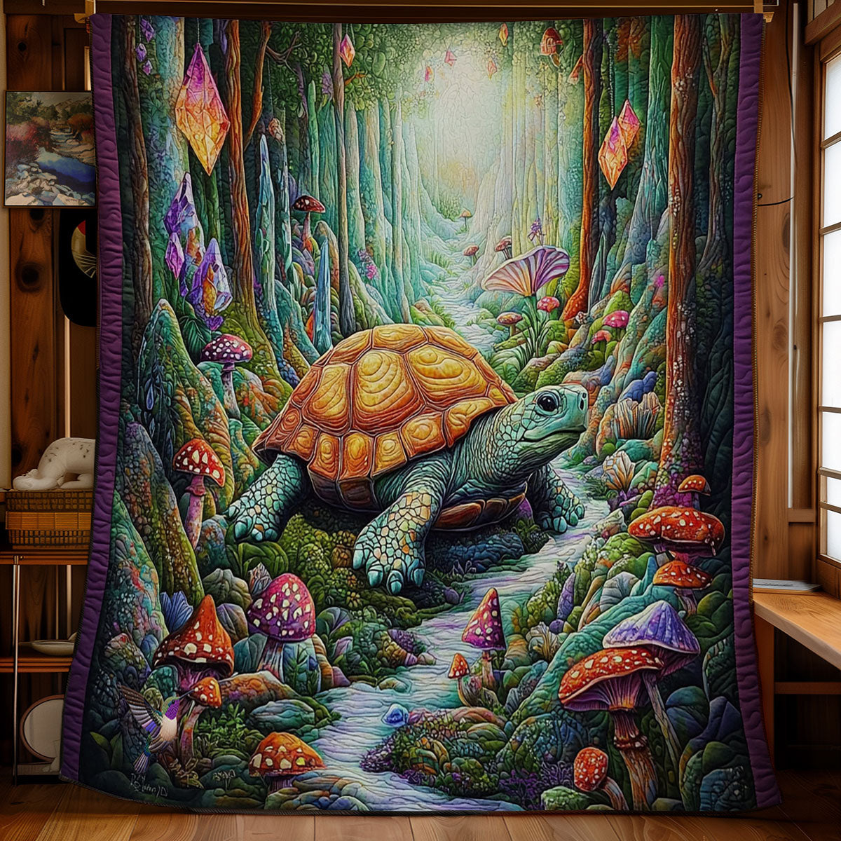 Turtle Forest WY2611016CL Quilt