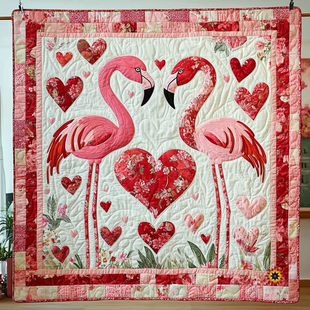 Love Flamingo WJ1212025CL Quilt