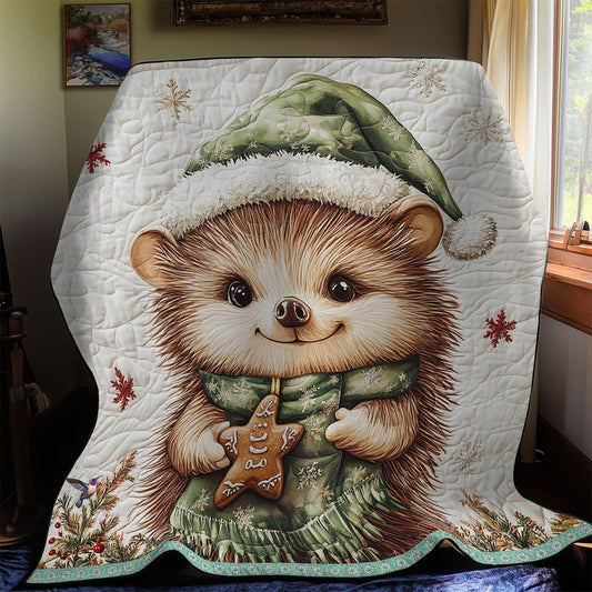 Hedgehog Christmas WT1110027CL Quilt