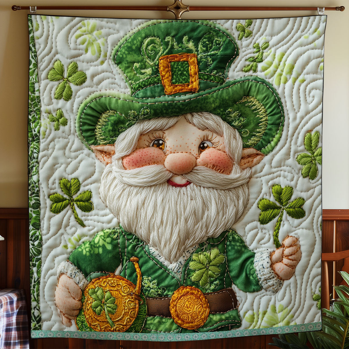 Gnome Patrick Day WX1712021CL Quilt
