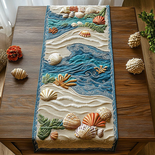 View Of Shore CP2304035CL Quilted Table Runner