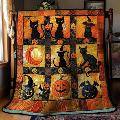 Halloween Cat Mischief WN1309056CL Quilt