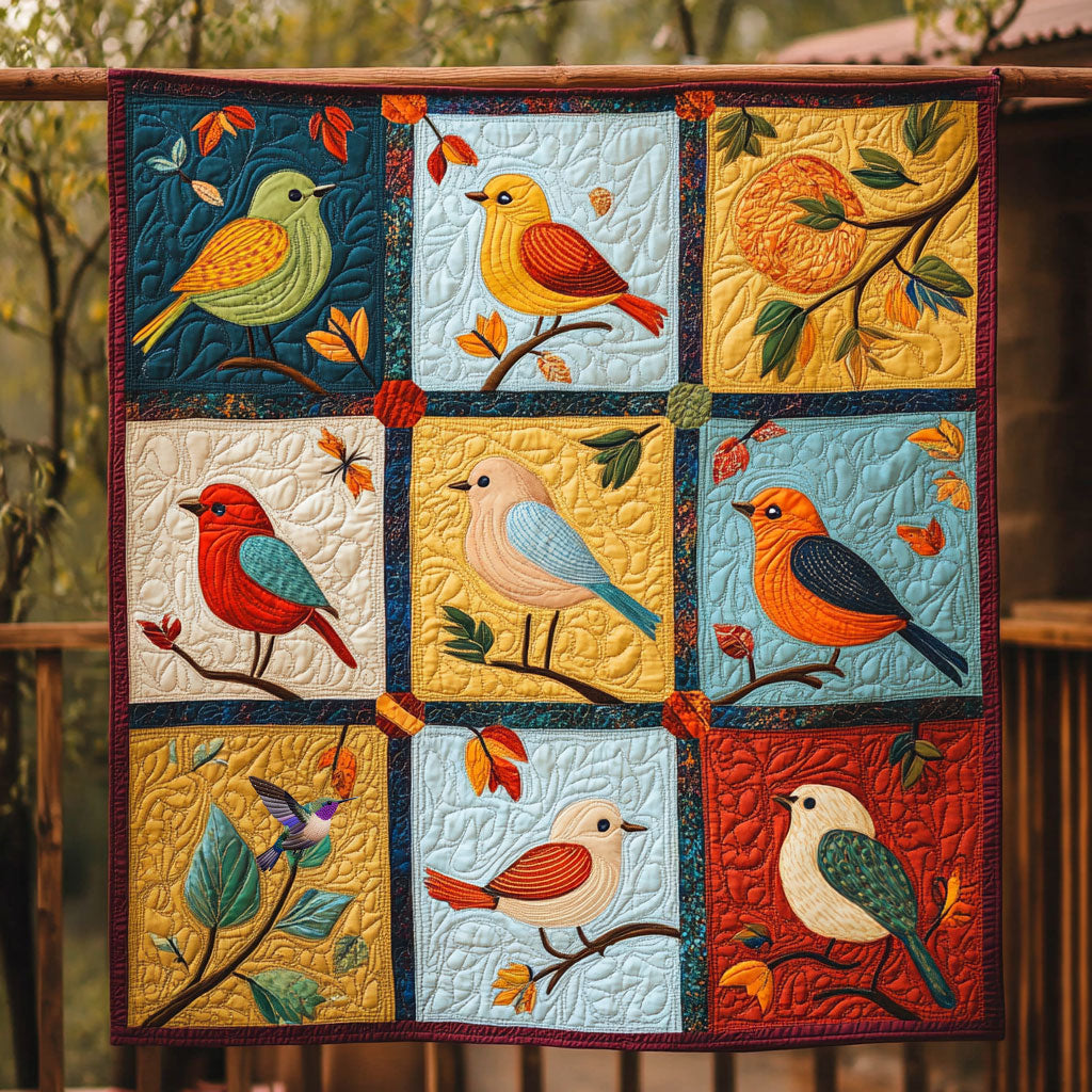 Colorful Bird WJ0810009CL Quilt