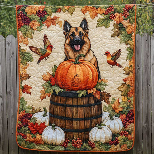 German Shepherd Pumpkin Love WN2709102CL Quilt