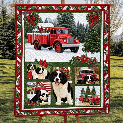 Bernese And Red Truck Journey WN0810003CL Quilt