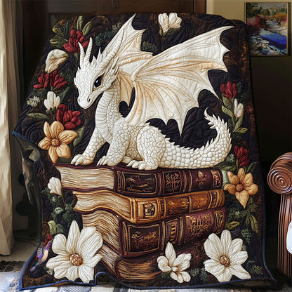 White Dragon In Book WY1112024CL Quilt