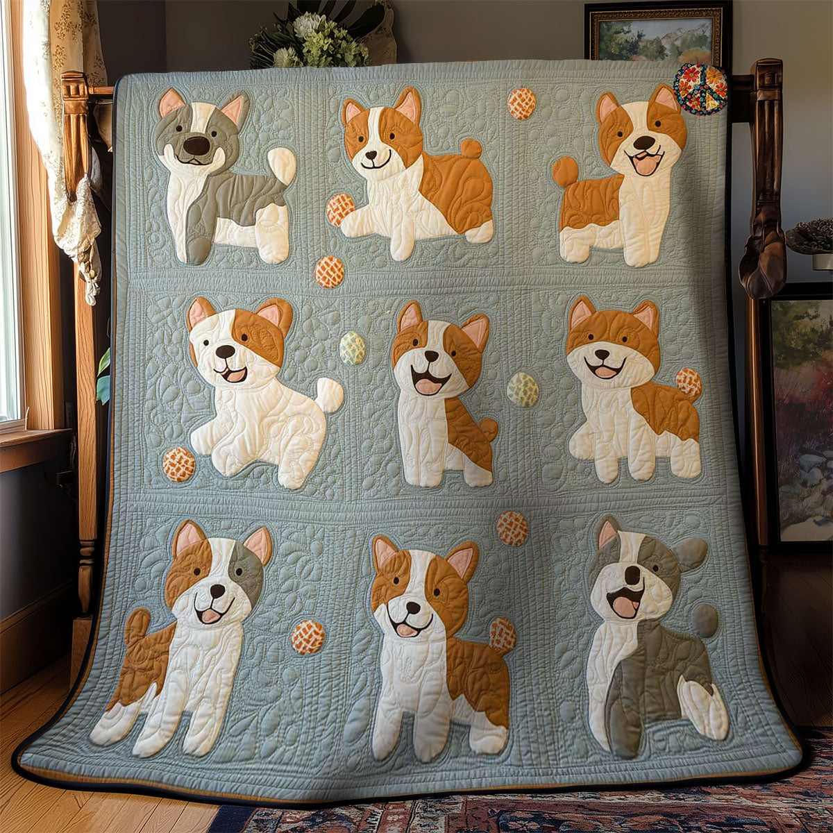 Corgi Joy WN2910052CL Quilt